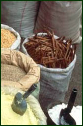 Cinnamon in a market